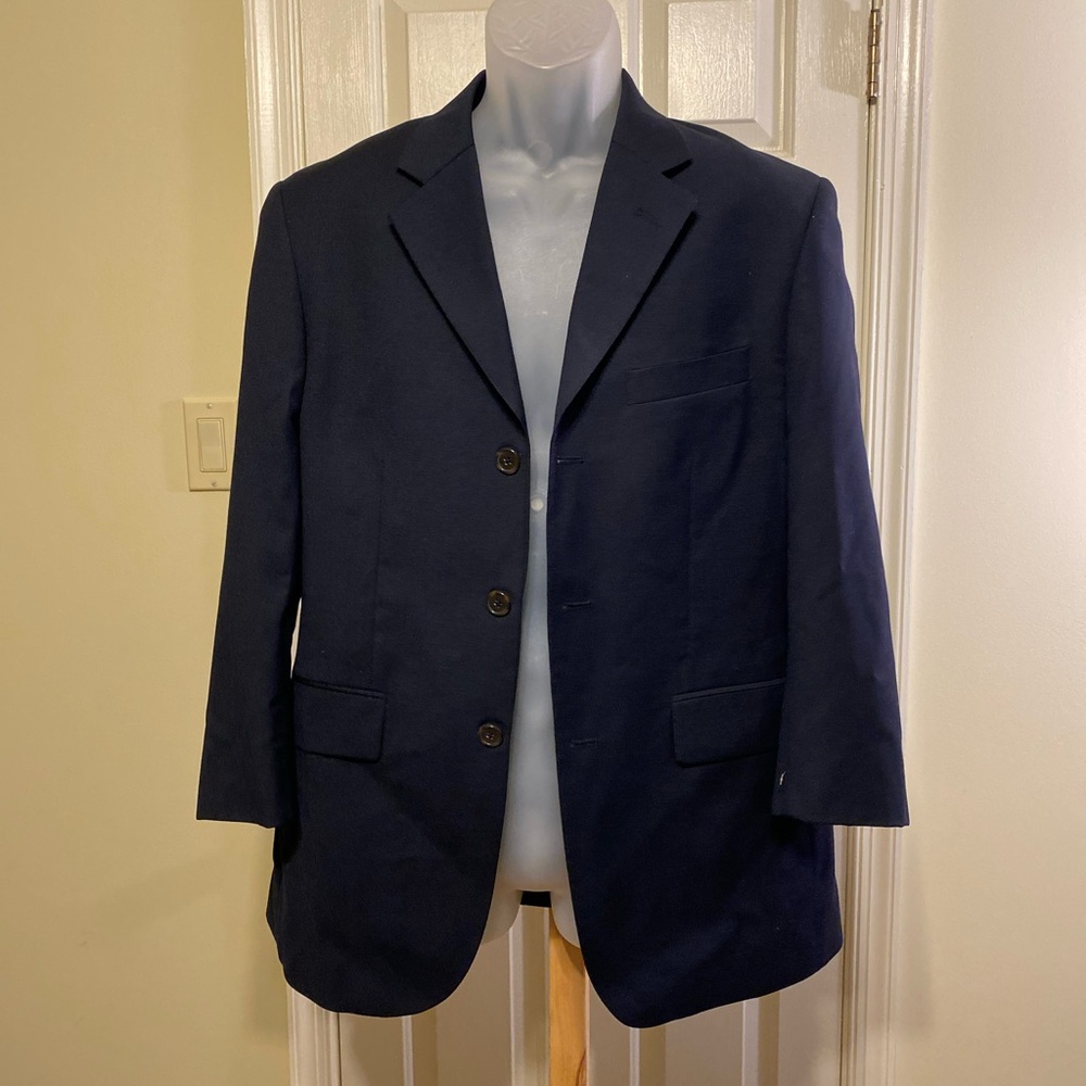 Jones New York Navy Blue Sport Coat Blazer